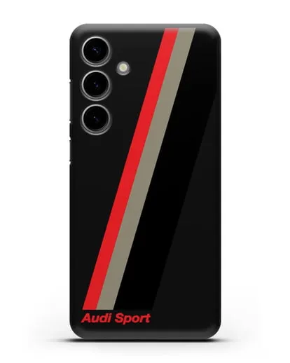 Чехол с логотипом Ауди Спорт силиконовый для Samsung Galaxy S24 Plus