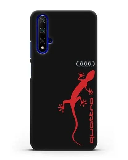 Чехол с логотипом Audi Quattro силиконовый для Honor 20