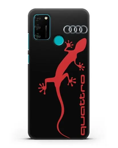 Чехол с логотипом Audi Quattro силиконовый для Honor 9A