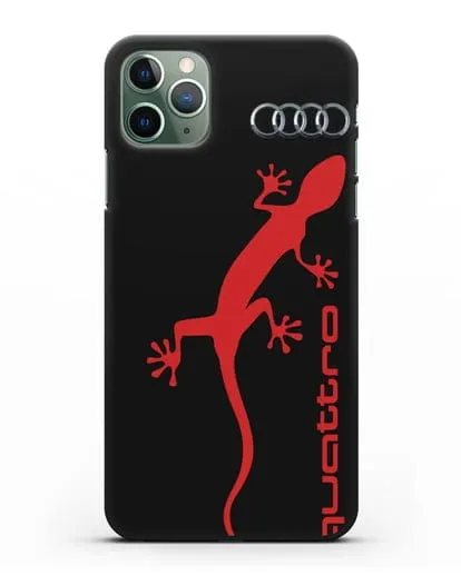 Чехол с логотипом Audi Quattro силиконовый для iPhone 11 Pro