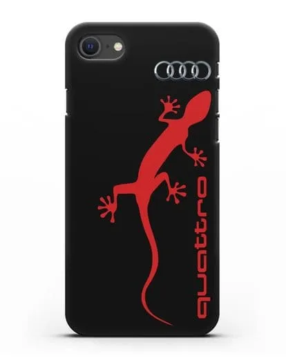 Чехол с логотипом Audi Quattro силиконовый для iPhone SE 2020