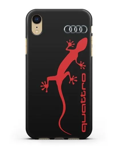 Чехол с логотипом Audi Quattro силиконовый для iPhone XR