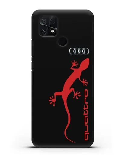 Чехол с логотипом Audi Quattro силиконовый для Xiaomi Poco C40