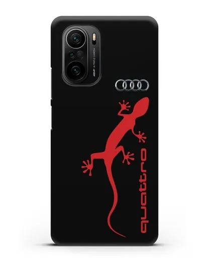 Чехол с логотипом Audi Quattro силиконовый для Xiaomi Poco F3