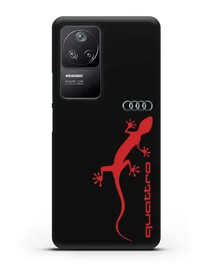 Чехол с логотипом Audi Quattro силиконовый для Xiaomi Poco F4