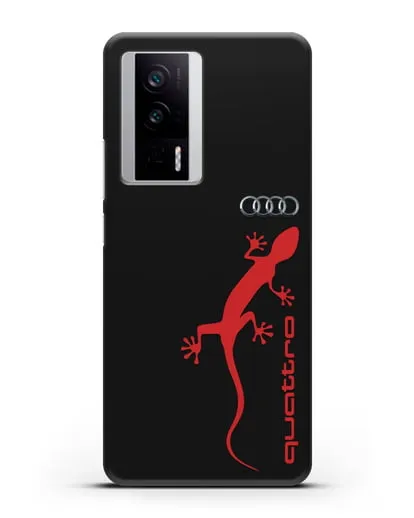 Чехол с логотипом Audi Quattro силиконовый для Xiaomi Poco F5 Pro