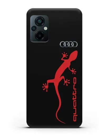 Чехол с логотипом Audi Quattro силиконовый для Xiaomi Poco M5