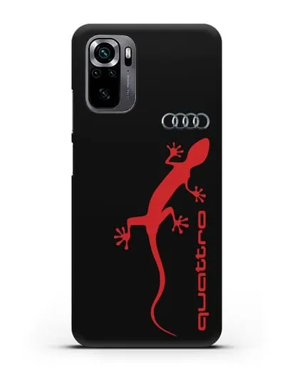 Чехол с логотипом Audi Quattro силиконовый для Xiaomi Poco M5s