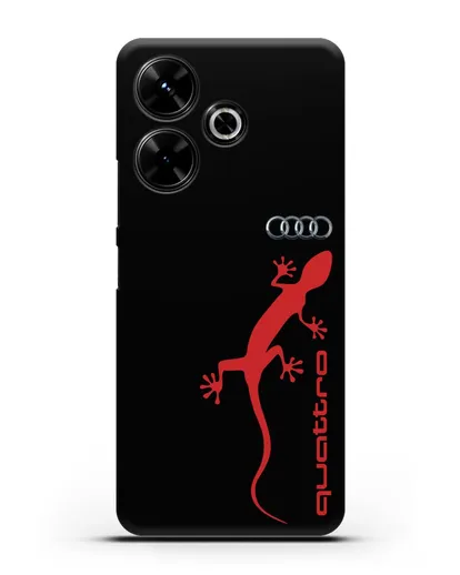 Чехол с логотипом Audi Quattro силиконовый для Xiaomi Poco M6