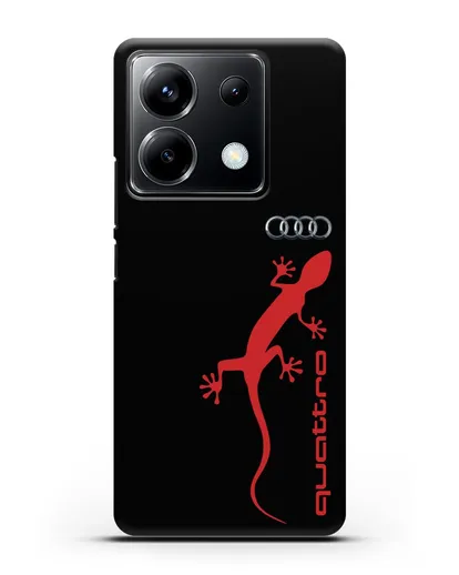 Чехол с логотипом Audi Quattro силиконовый для Xiaomi Poco X6
