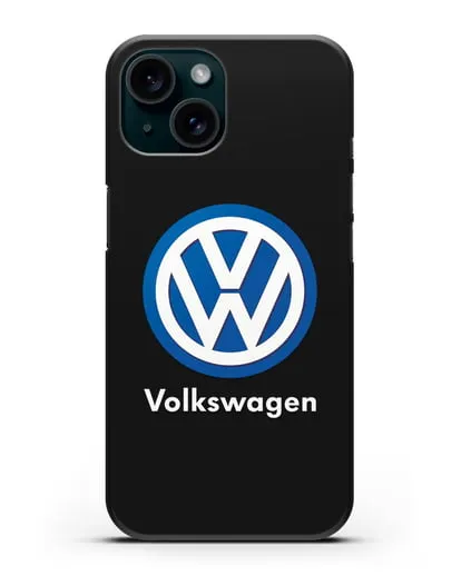 Чехол с логотипом Volkswagen силиконовый для iPhone 15