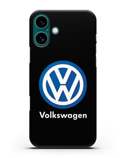 Чехол с логотипом Volkswagen силиконовый для iPhone 16 Plus