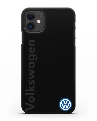 Чехол с надписью Volkswagen и логотипом силиконовый для iPhone 11