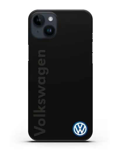 Чехол с надписью Volkswagen и логотипом силиконовый для iPhone 14 Plus