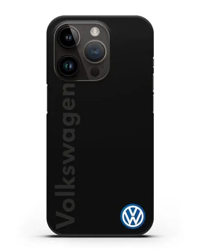 Чехол с надписью Volkswagen и логотипом силиконовый для iPhone 14 Pro