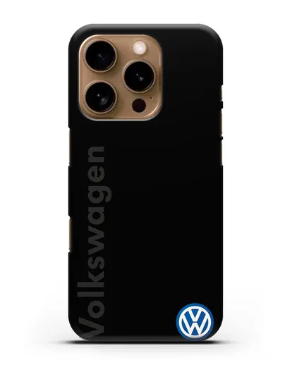 Чехол с надписью Volkswagen и логотипом силиконовый для iPhone 16 Pro