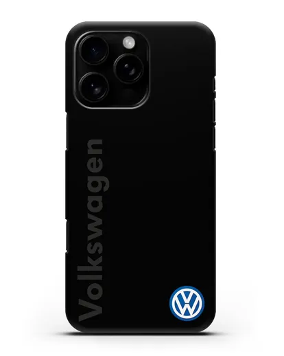 Чехол с надписью Volkswagen и логотипом силиконовый для iPhone 16 Pro Max