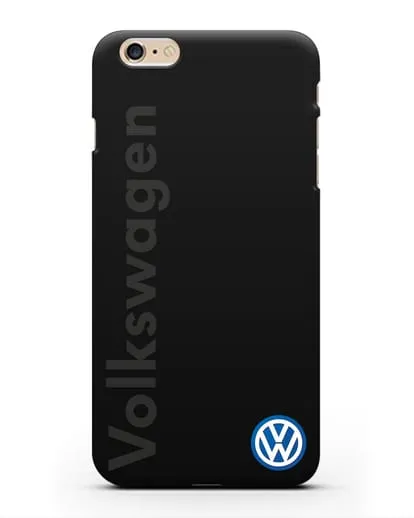 Чехол с надписью Volkswagen и логотипом силиконовый для iPhone 6 Plus