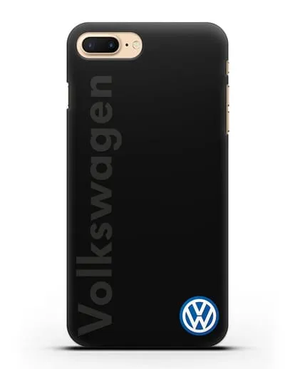 Чехол с надписью Volkswagen и логотипом силиконовый для iPhone 8 Plus