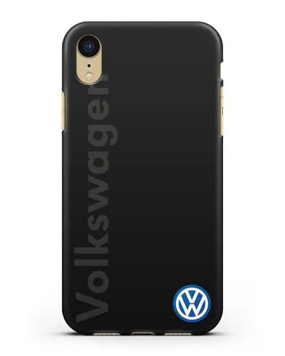 Чехол с надписью Volkswagen и логотипом силиконовый для iPhone XR