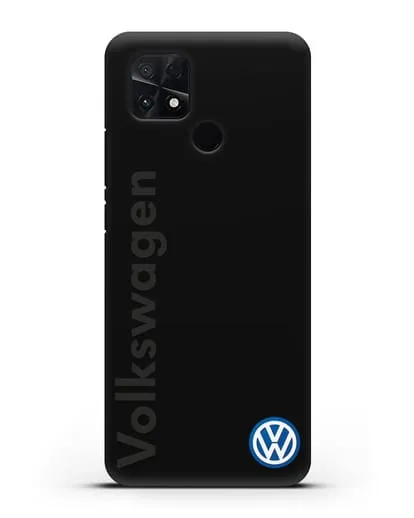 Чехол с надписью Volkswagen и логотипом силиконовый для Xiaomi Poco C40