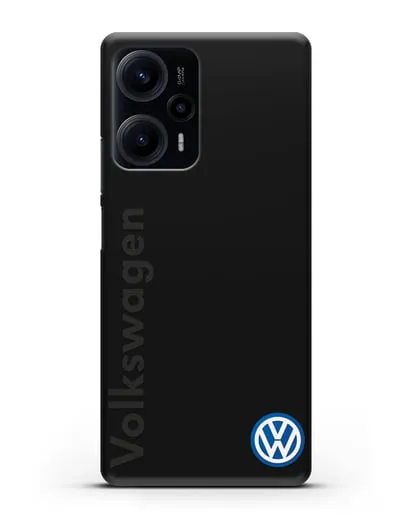 Чехол с надписью Volkswagen и логотипом силиконовый для Xiaomi Poco F5