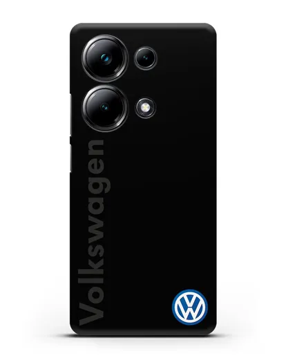Чехол с надписью Volkswagen и логотипом силиконовый для Xiaomi Poco M6 Pro