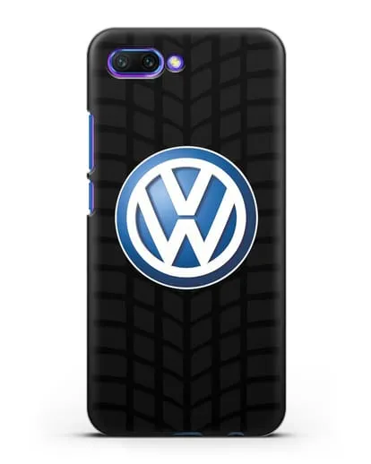 Чехол с логотипом Фольксваген силиконовый для Honor 10