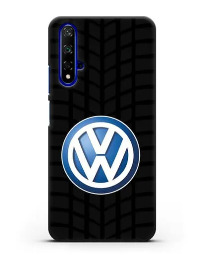 Чехол с логотипом Фольксваген силиконовый для Honor 20