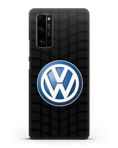 Чехол с логотипом Фольксваген силиконовый для Honor 30 Pro