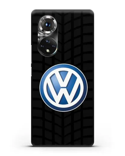 Чехол с логотипом Фольксваген силиконовый для Honor 50 Pro