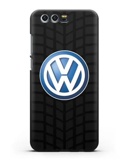Чехол с логотипом Фольксваген силиконовый для Honor 9