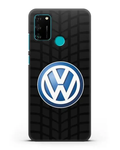 Чехол с логотипом Фольксваген силиконовый для Honor 9A