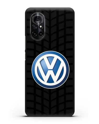 Чехол с логотипом Фольксваген силиконовый для Huawei Nova 8