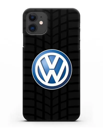 Чехол с логотипом Фольксваген силиконовый для iPhone 11