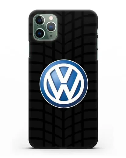 Чехол с логотипом Фольксваген силиконовый для iPhone 11 Pro