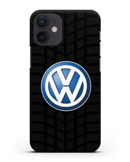 Чехол с логотипом Фольксваген силиконовый для iPhone 12 mini