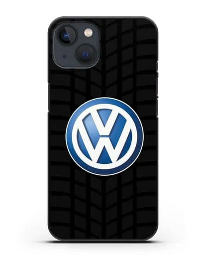 Чехол с логотипом Фольксваген силиконовый для iPhone 13 Mini