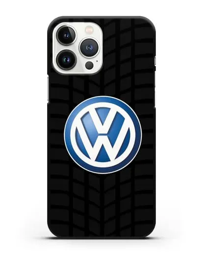 Чехол с логотипом Фольксваген силиконовый для iPhone 13 Pro Max