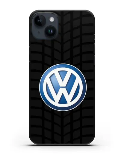 Чехол с логотипом Фольксваген силиконовый для iPhone 14 Plus