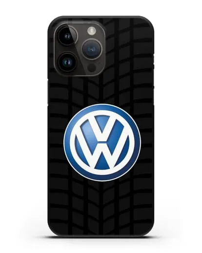 Чехол с логотипом Фольксваген силиконовый для iPhone 14 Pro Max