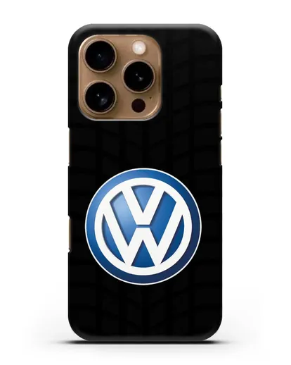 Чехол с логотипом Фольксваген силиконовый для iPhone 16 Pro