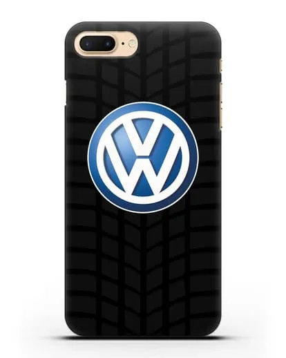 Чехол с логотипом Фольксваген силиконовый для iPhone 7 Plus