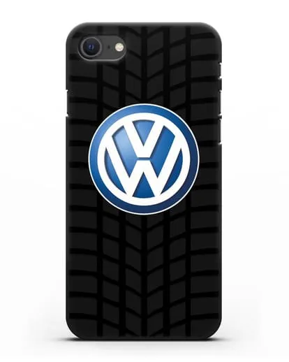 Чехол с логотипом Фольксваген силиконовый для iPhone SE 2020