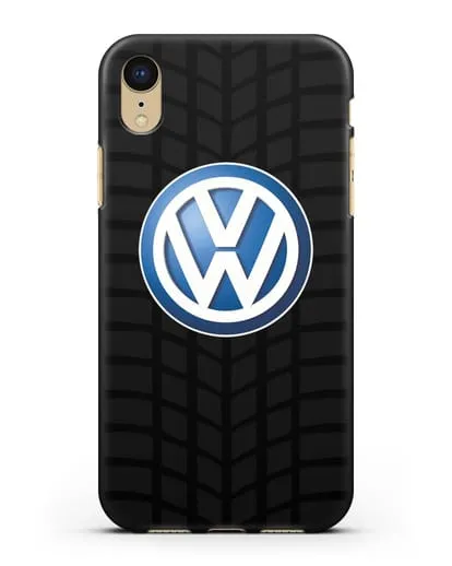 Чехол с логотипом Фольксваген силиконовый для iPhone XR