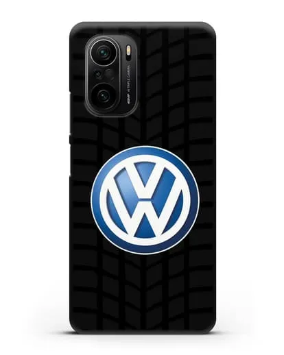 Чехол с логотипом Фольксваген силиконовый для Xiaomi Poco F3