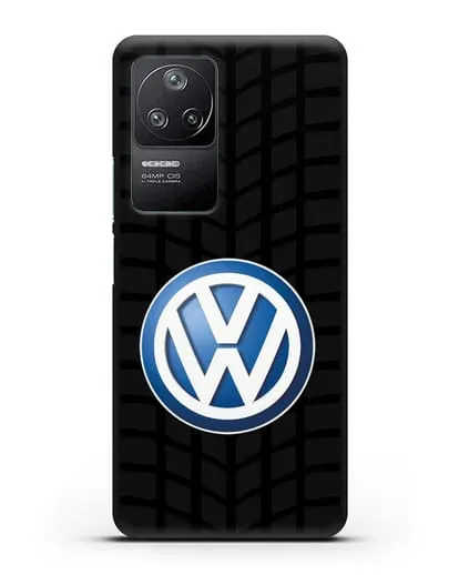 Чехол с логотипом Фольксваген силиконовый для Xiaomi Poco F4