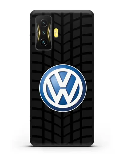 Чехол с логотипом Фольксваген силиконовый для Xiaomi Poco F4 GT