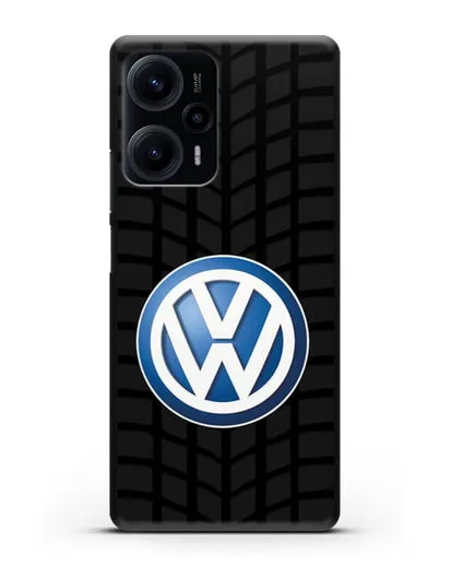 Чехол с логотипом Фольксваген силиконовый для Xiaomi Poco F5