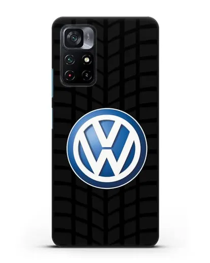 Чехол с логотипом Фольксваген силиконовый для Xiaomi Poco M4 Pro 5G